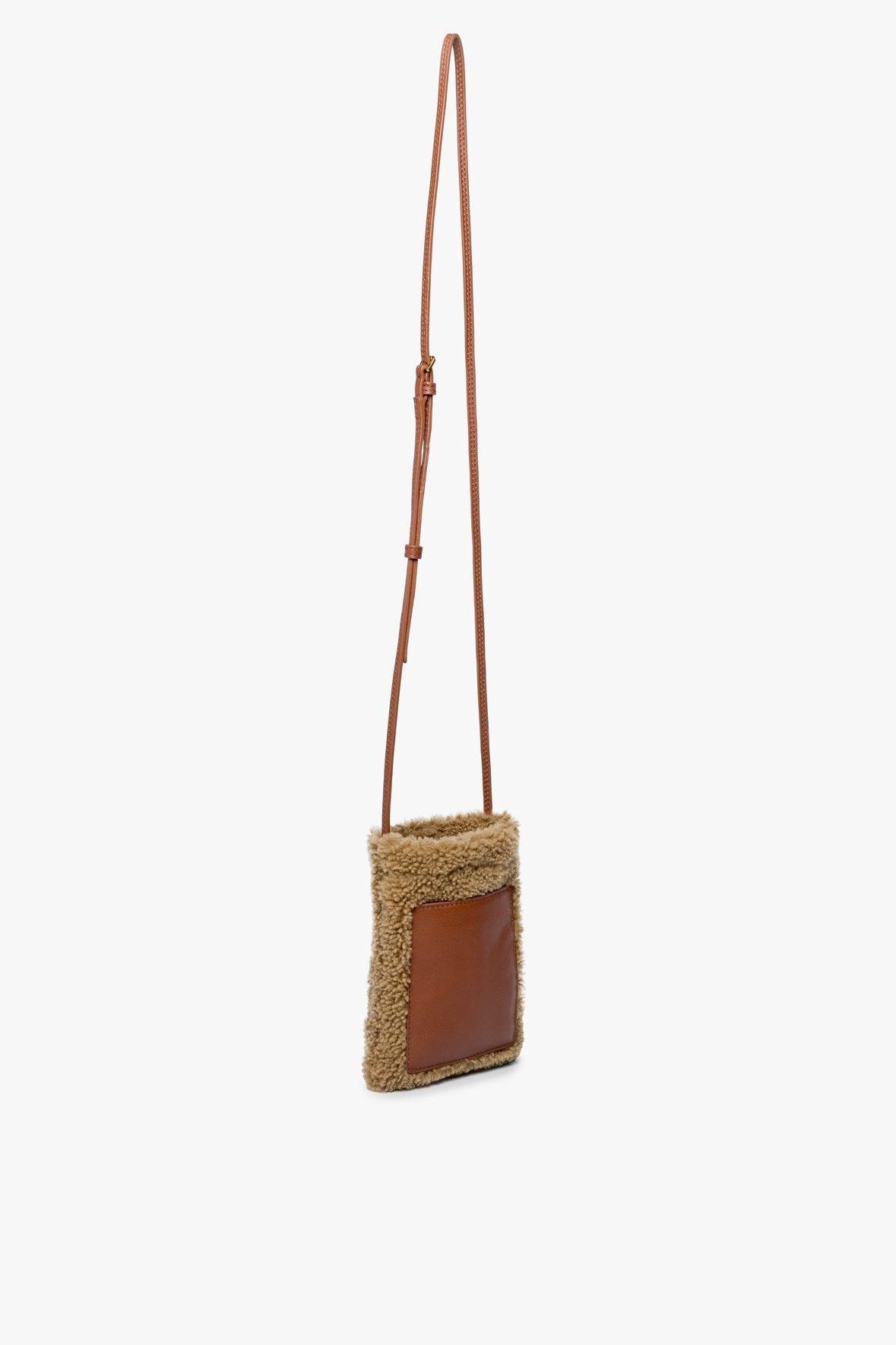 Image EVE PHONE CROSSBODY BAG | NATURAL TAN 3 of 7 and Clicking this image will trigger a zoom pop-up