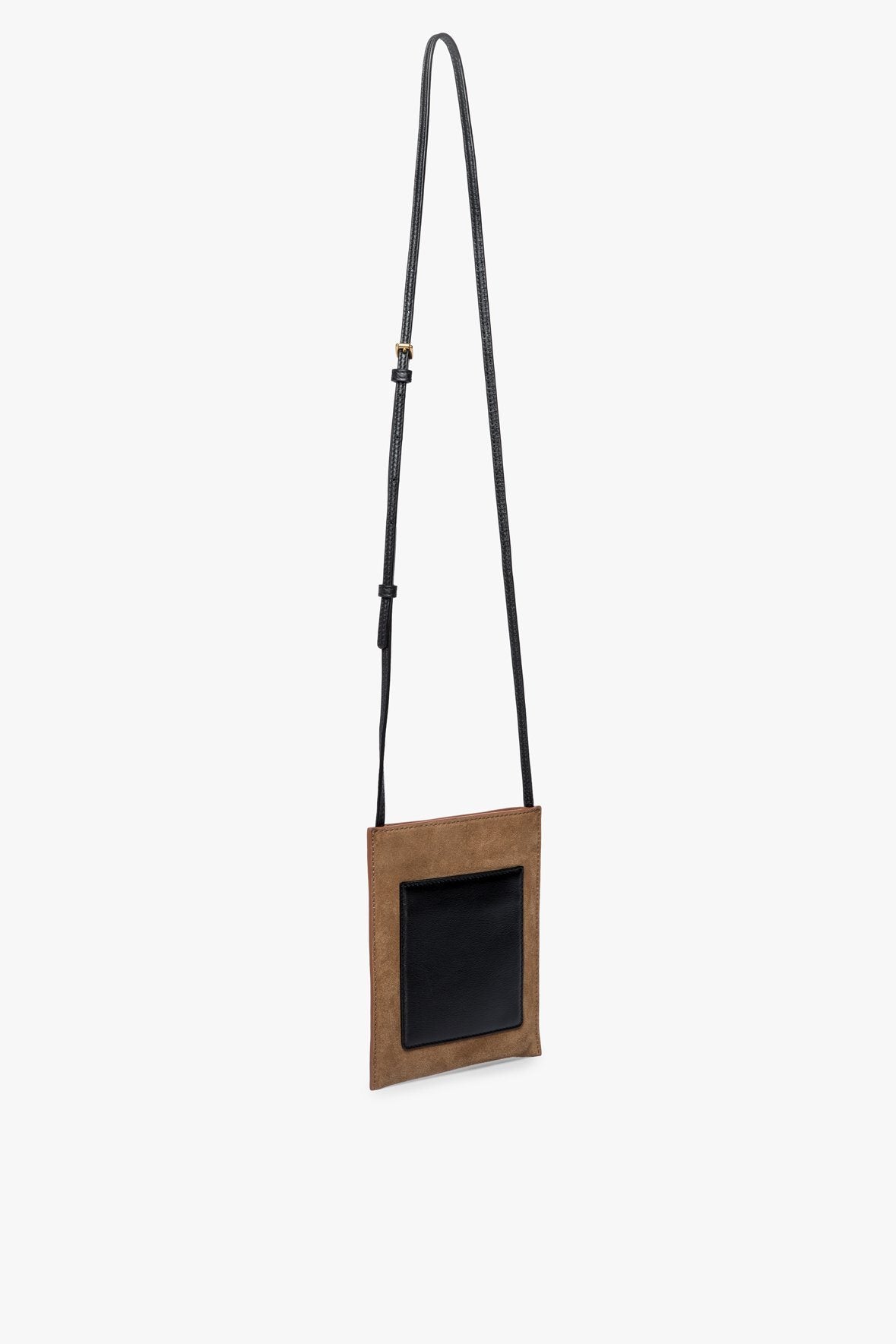 Image EVE PHONE CROSSBODY BAG | TAN BLACK 4 of 7 and Clicking this image will trigger a zoom pop-up