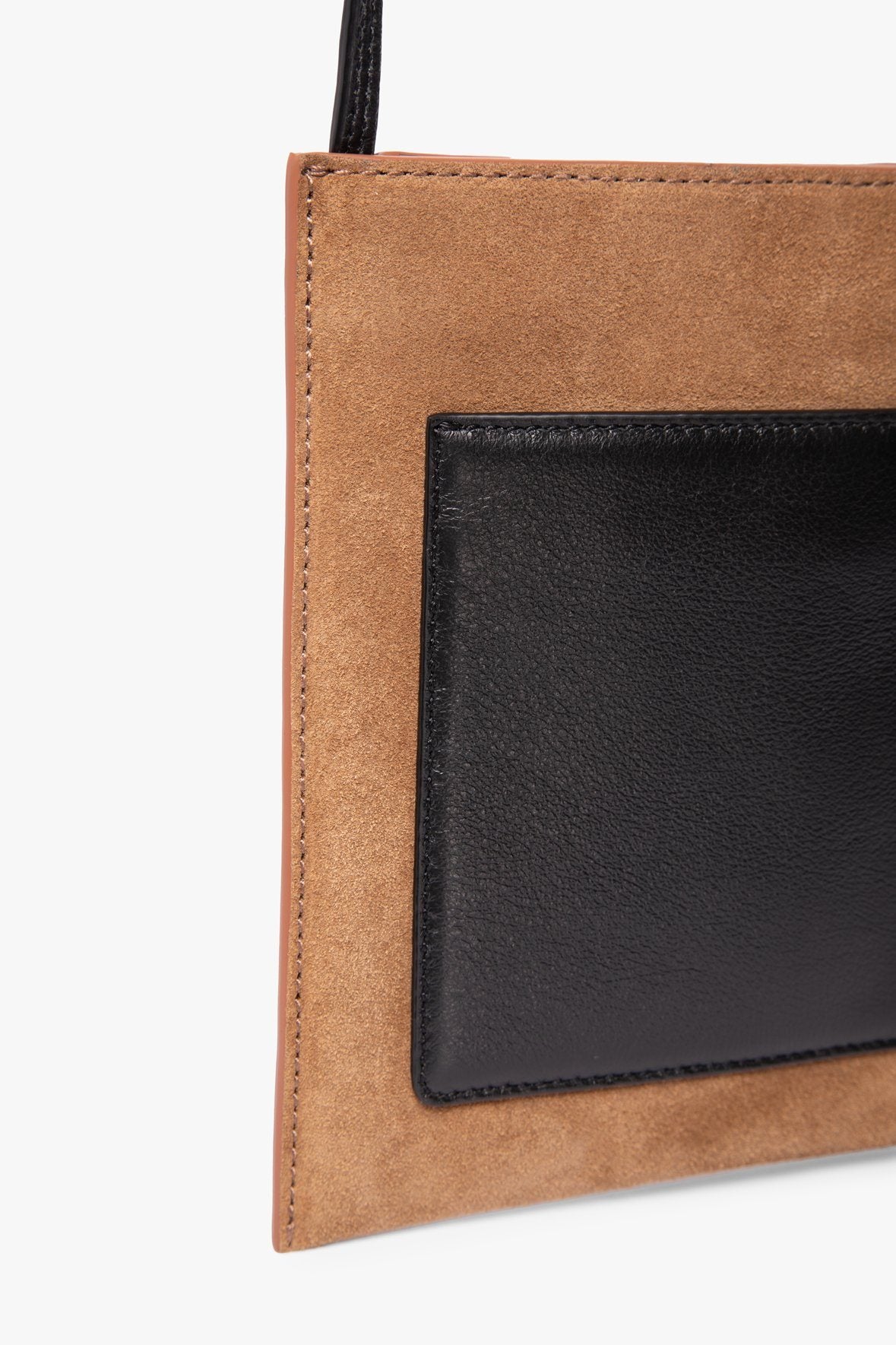 Image EVE PHONE CROSSBODY BAG | TAN BLACK 7 of 7 and Clicking this image will trigger a zoom pop-up