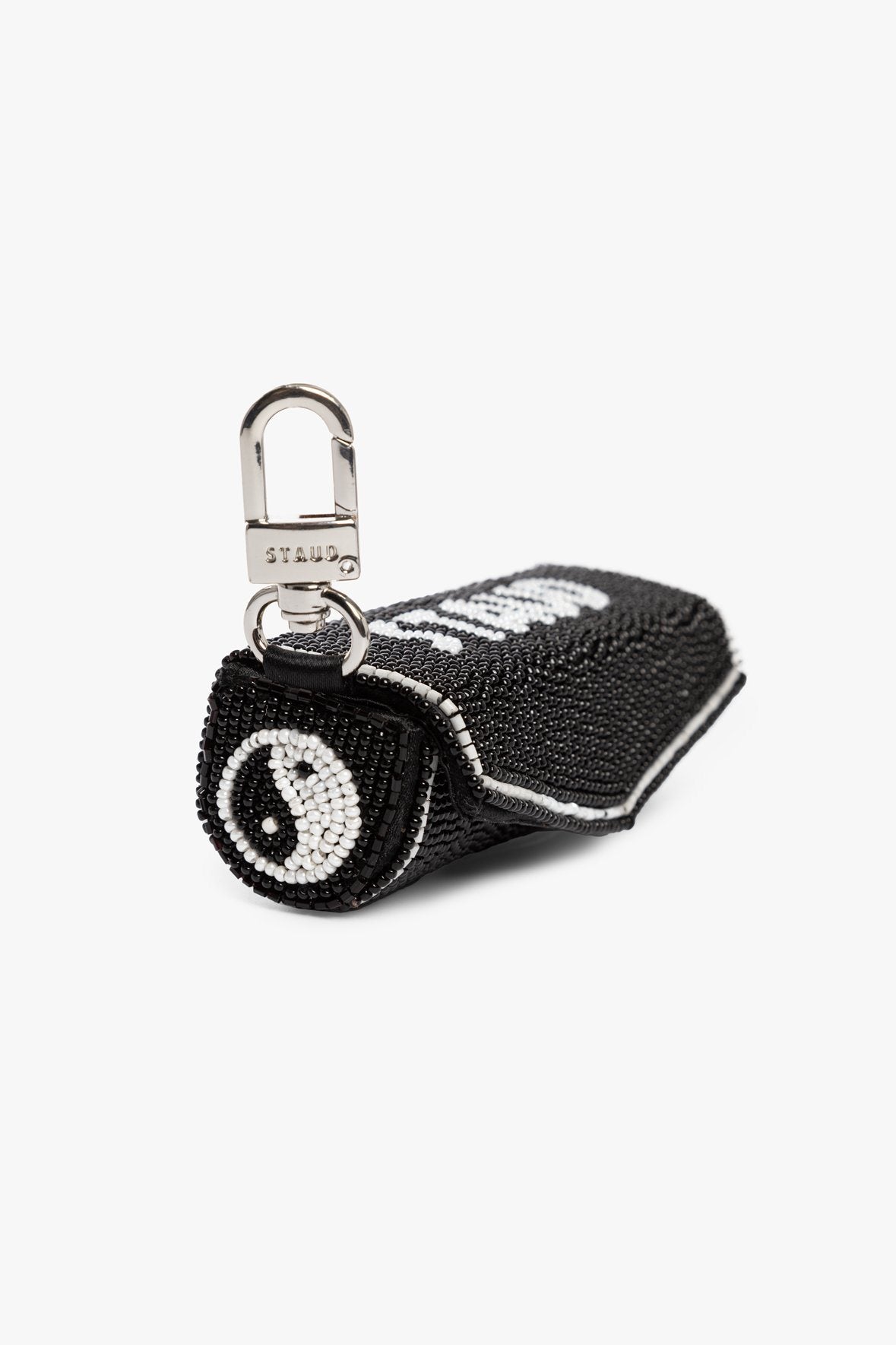 Image BEADED LIPSTICK CASE | BLACK YIN YANG 1 of 6 and Clicking this image will trigger a zoom pop-up