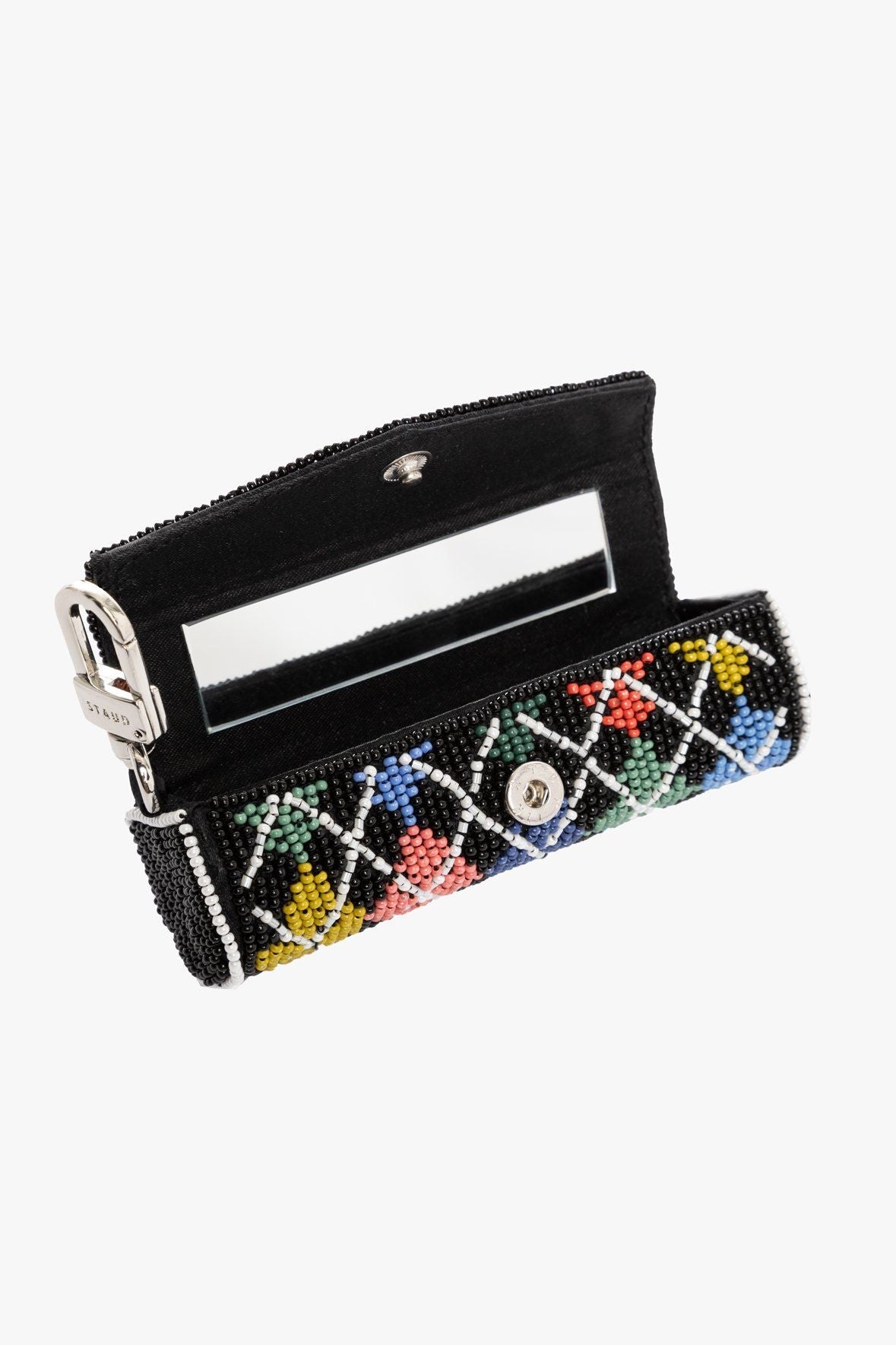 Image BEADED LIPSTICK CASE | MULTI ARGYLE 3 of 7 and Clicking this image will trigger a zoom pop-up