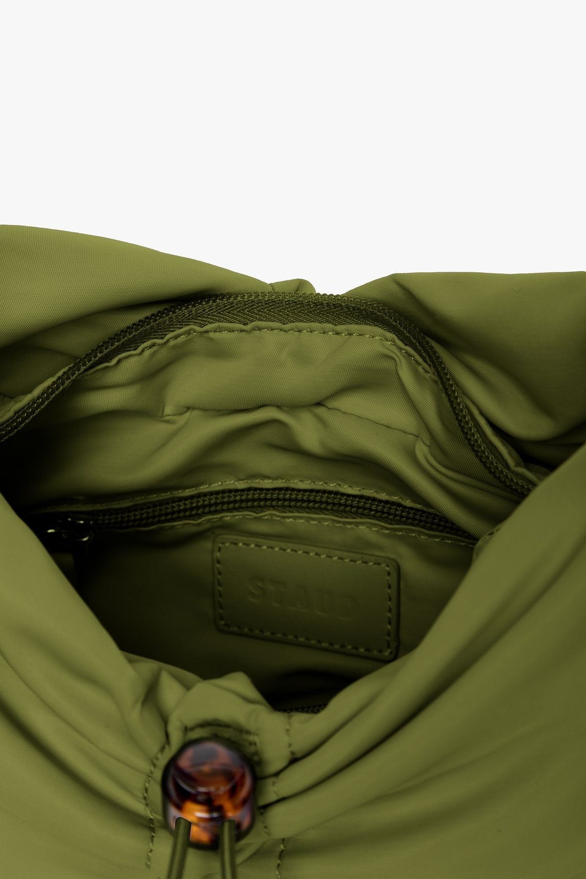 Image FELIX NYLON SHOULDER BAG | OLIVE 7 of 7 and Clicking this image will trigger a zoom pop-up