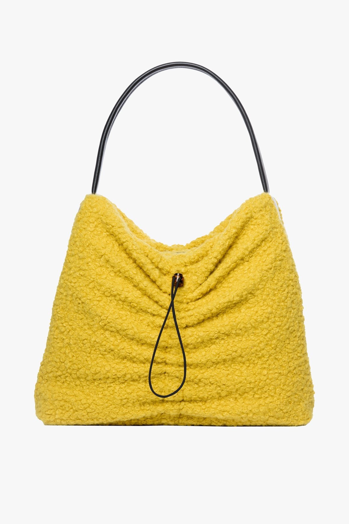 Image FELIX SHERPA TOTE BAG | CHARTREUSE BLACK 1 of 7 and Clicking this image will trigger a zoom pop-up