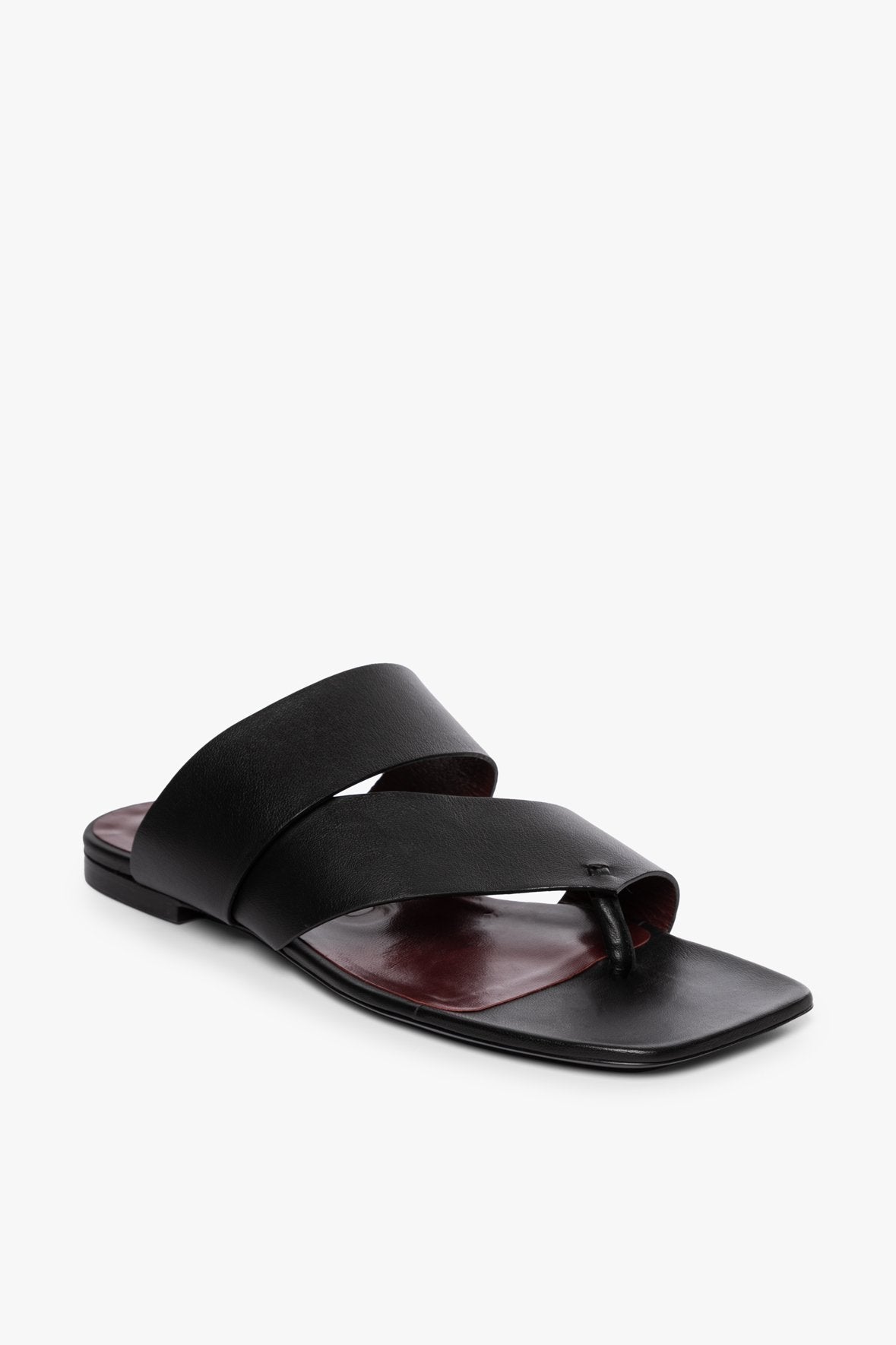 Image FLY FLAT SANDAL | BLACK 1 of 4 and Clicking this image will trigger a zoom pop-up