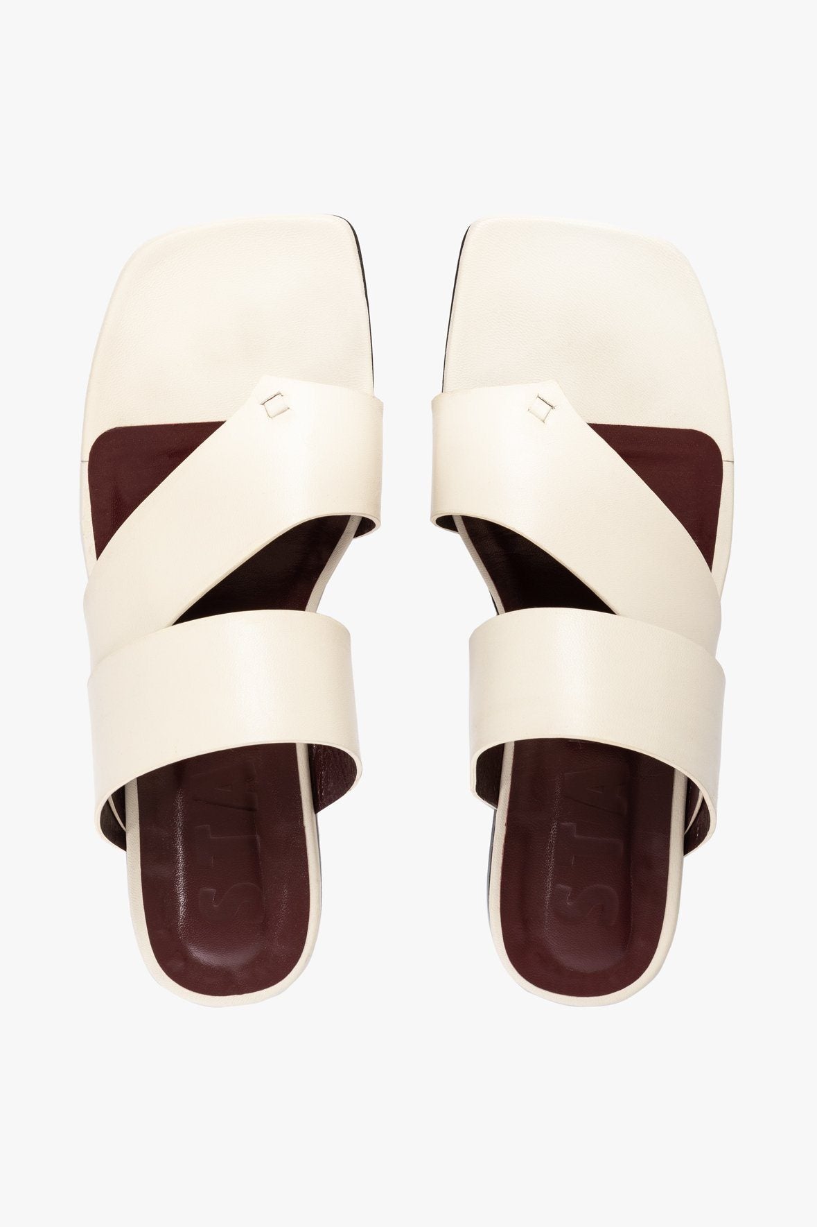 Image FLY FLAT SANDAL | CREAM 4 of 5 and Clicking this image will trigger a zoom pop-up