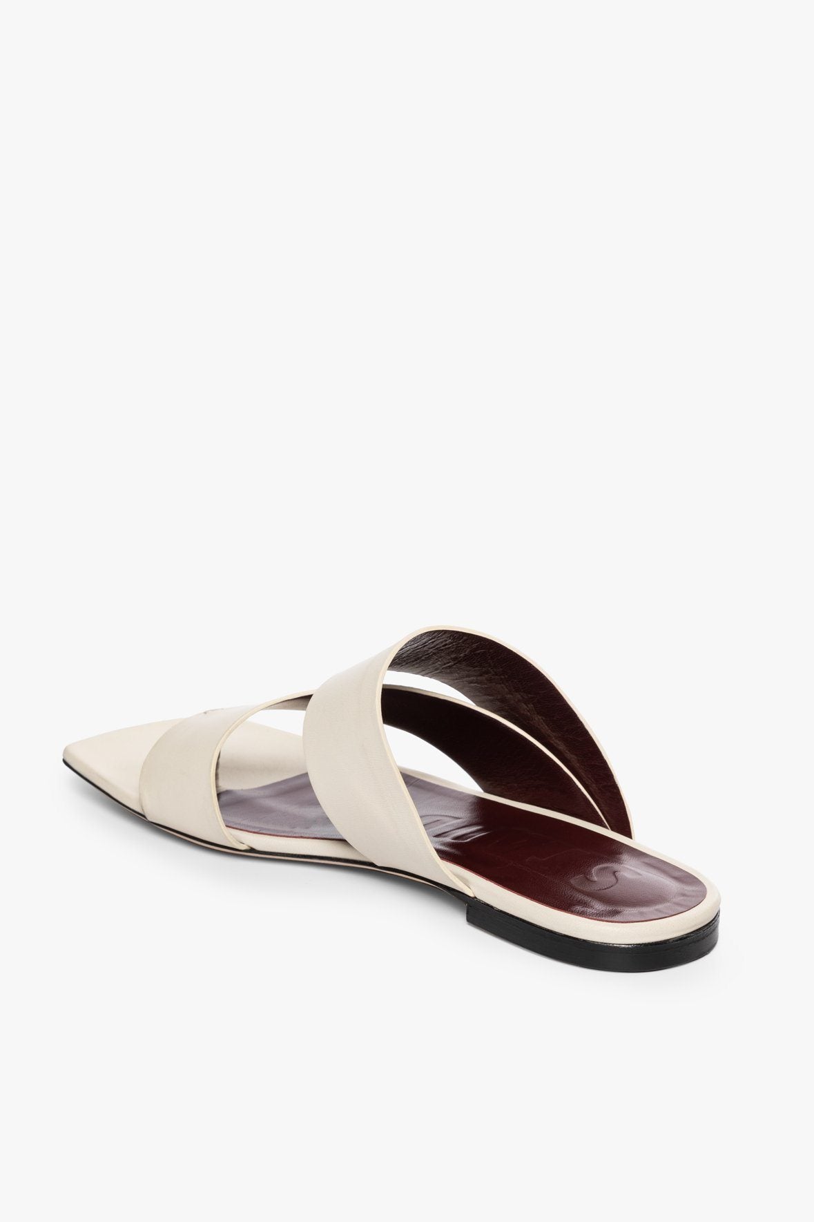 Image FLY FLAT SANDAL | CREAM 5 of 5 and Clicking this image will trigger a zoom pop-up