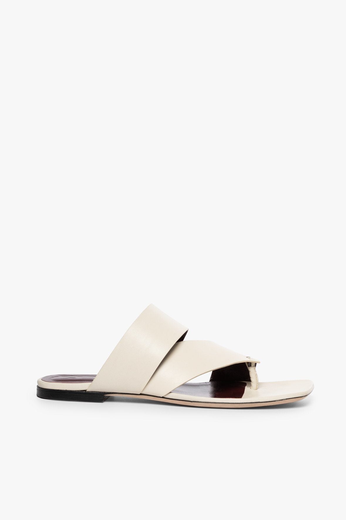 Image FLY FLAT SANDAL | CREAM 3 of 5 and Clicking this image will trigger a zoom pop-up