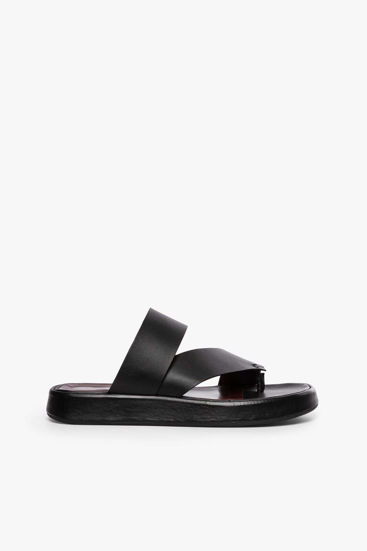 Image FLY FLATFORM SANDAL | BLACK 3 of 6 and Clicking this image will trigger a zoom pop-up