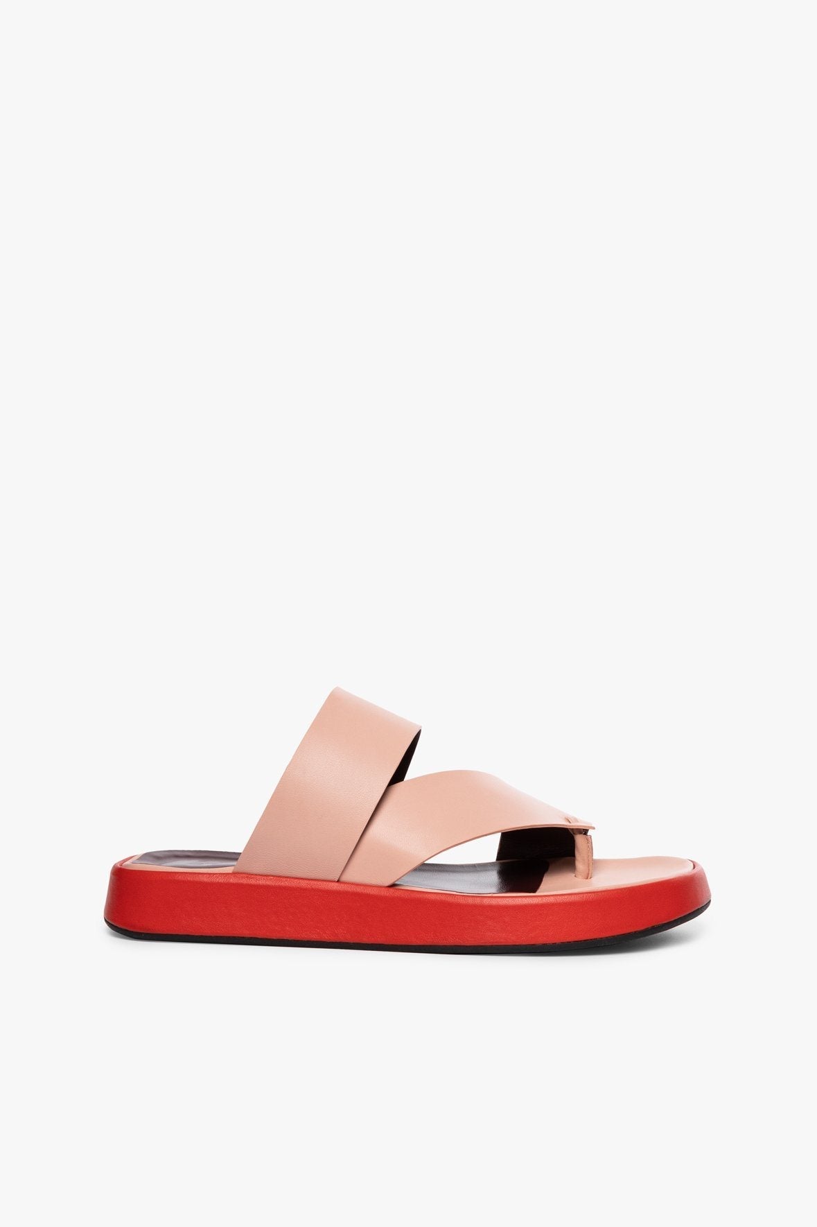 Image FLY FLATFORM SANDAL | DARK BLUSH TOMATO 3 of 5 and Clicking this image will trigger a zoom pop-up