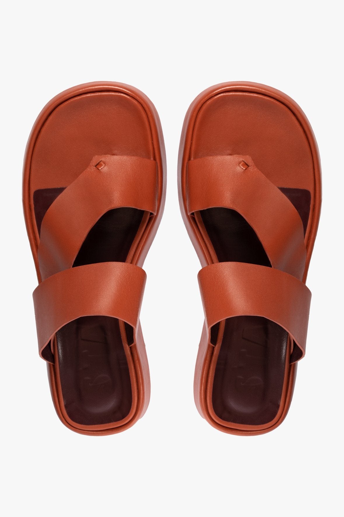 Image FLY FLATFORM SANDAL | RUST 5 of 6 and Clicking this image will trigger a zoom pop-up