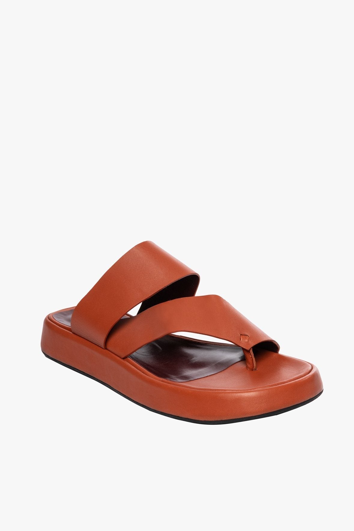 Image FLY FLATFORM SANDAL | RUST 1 of 6 and Clicking this image will trigger a zoom pop-up