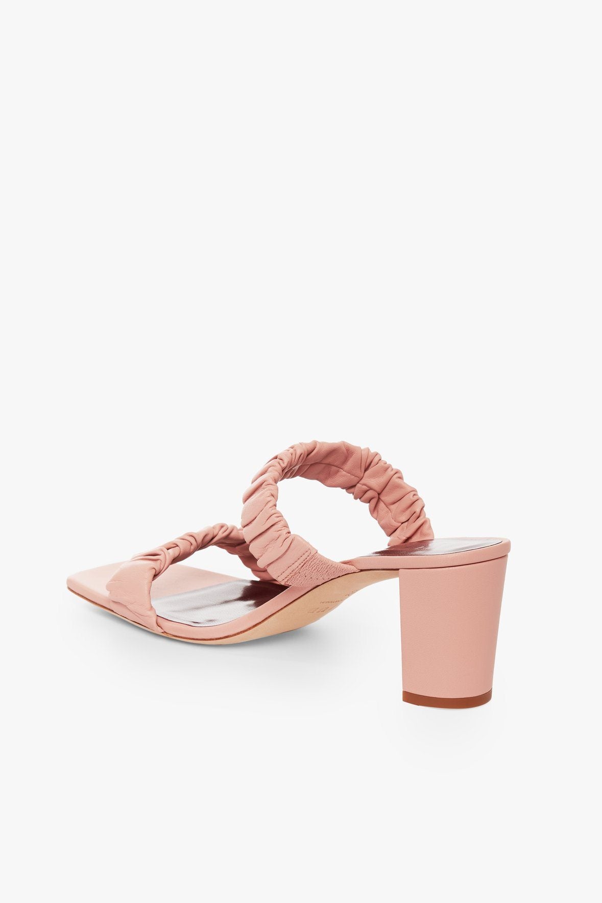 Image FRANKIE RUCHED SANDAL | DARK BLUSH 5 of 6 and Clicking this image will trigger a zoom pop-up