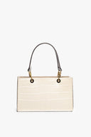 Image GEMMA SHOULDER BAG | CREAM CROC EMBOSSED 1 of 8