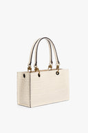 Image GEMMA SHOULDER BAG | CREAM CROC EMBOSSED 3 of 8