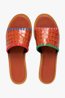 Image GENIE SANDAL | SADDLE CROC EMBOSSED MULTI 3 of 4