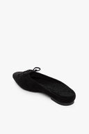 Image GINA SHEARLING LINED MULE | BLACK 2 of 4