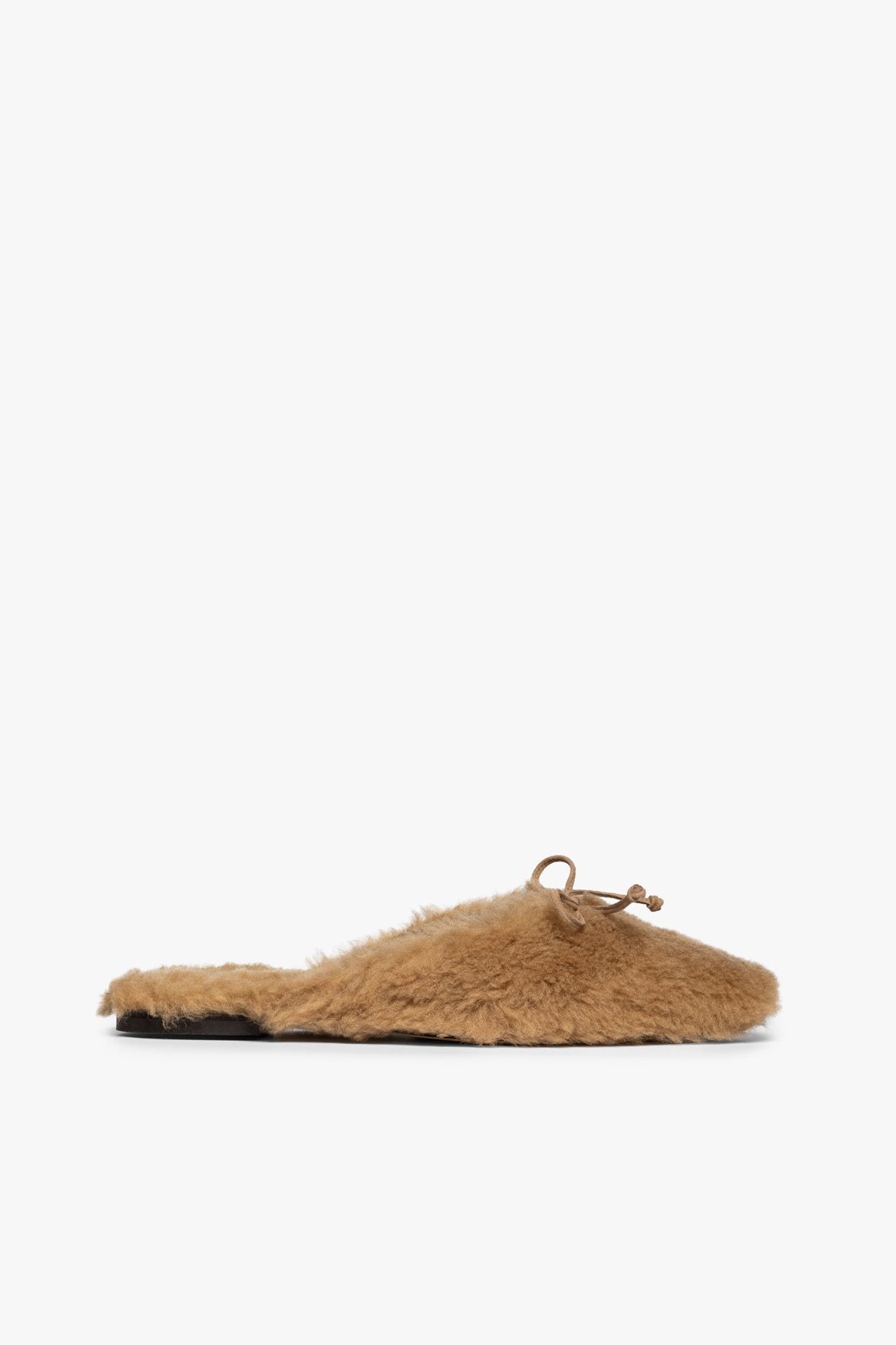 Image GINA SHEARLING MULE | NATURAL 2 of 4 and Clicking this image will trigger a zoom pop-up