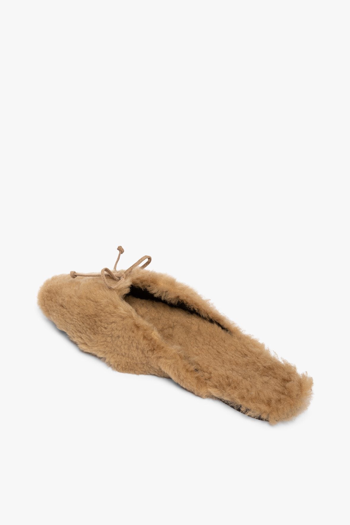 Image GINA SHEARLING MULE | NATURAL 3 of 4 and Clicking this image will trigger a zoom pop-up