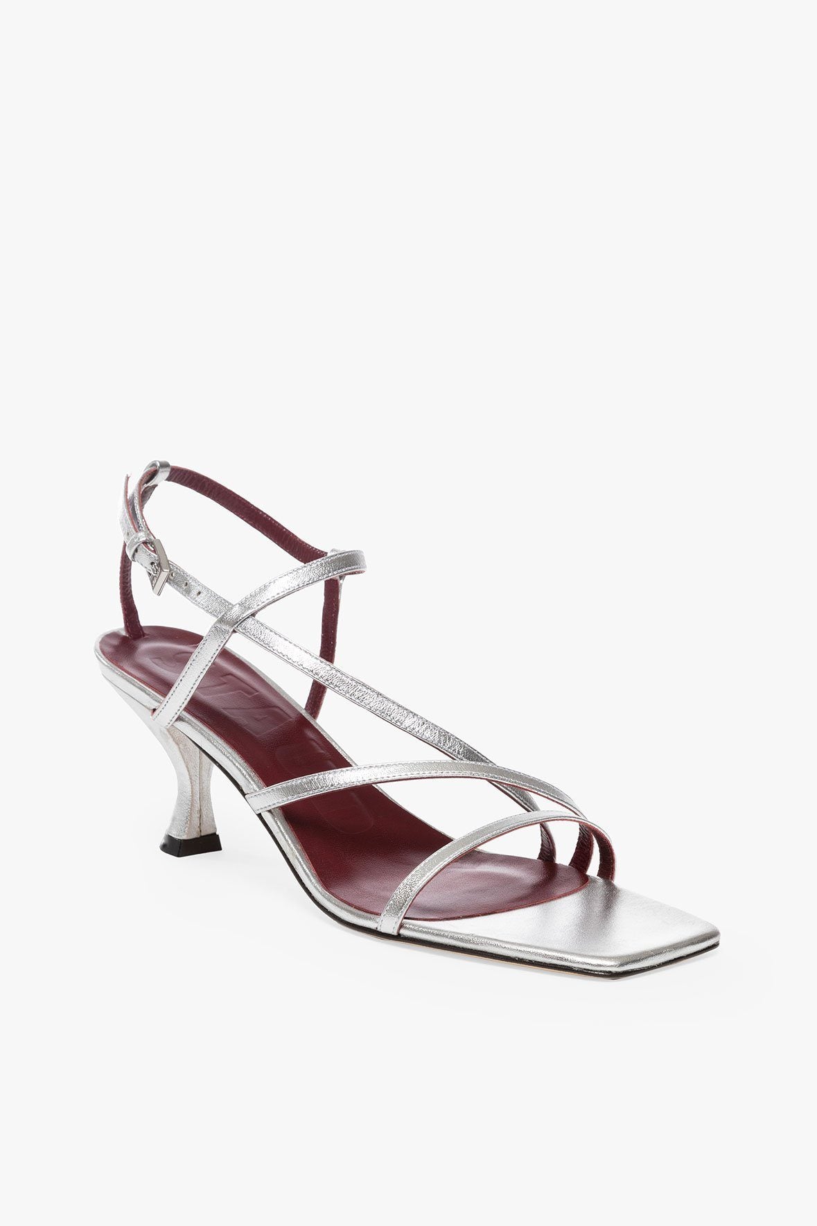 Image GITA SANDAL | SILVER METALLIC 1 of 6 and Clicking this image will trigger a zoom pop-up