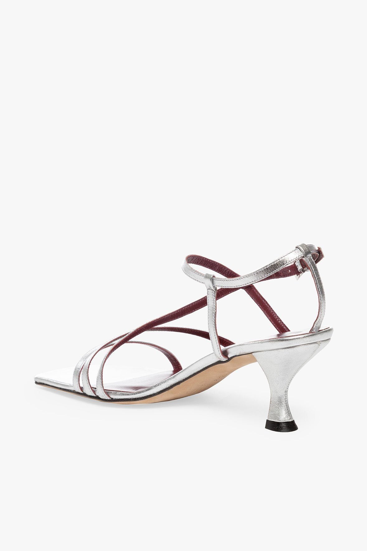 Image GITA SANDAL | SILVER METALLIC 3 of 6 and Clicking this image will trigger a zoom pop-up