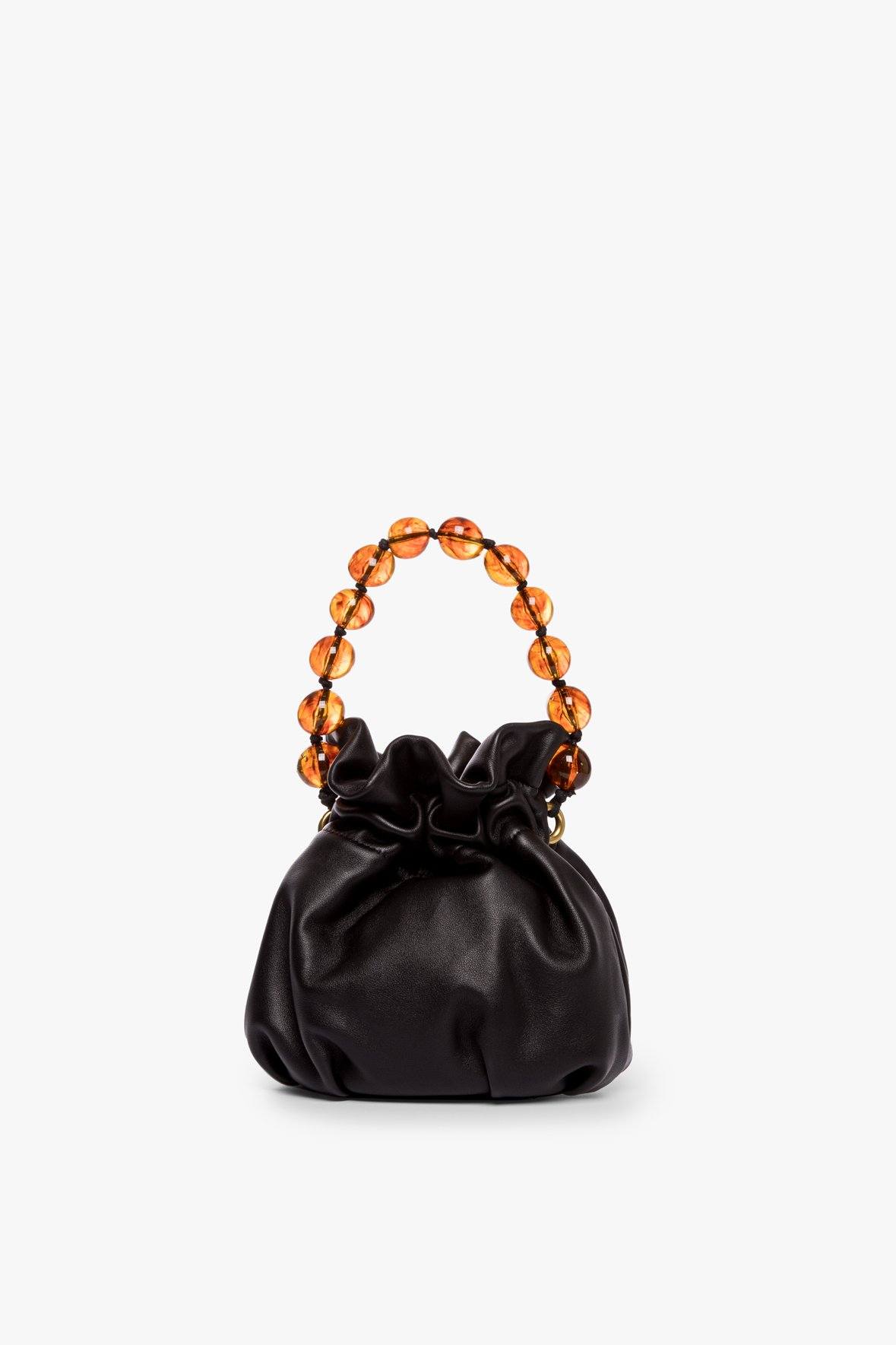 Image GRACE RESIN CROSSBODY BAG | BLACK 1 of 7 and Clicking this image will trigger a zoom pop-up