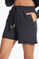 Image DRAWSTRING SWEATSHORTS | BLACK 2 of 7