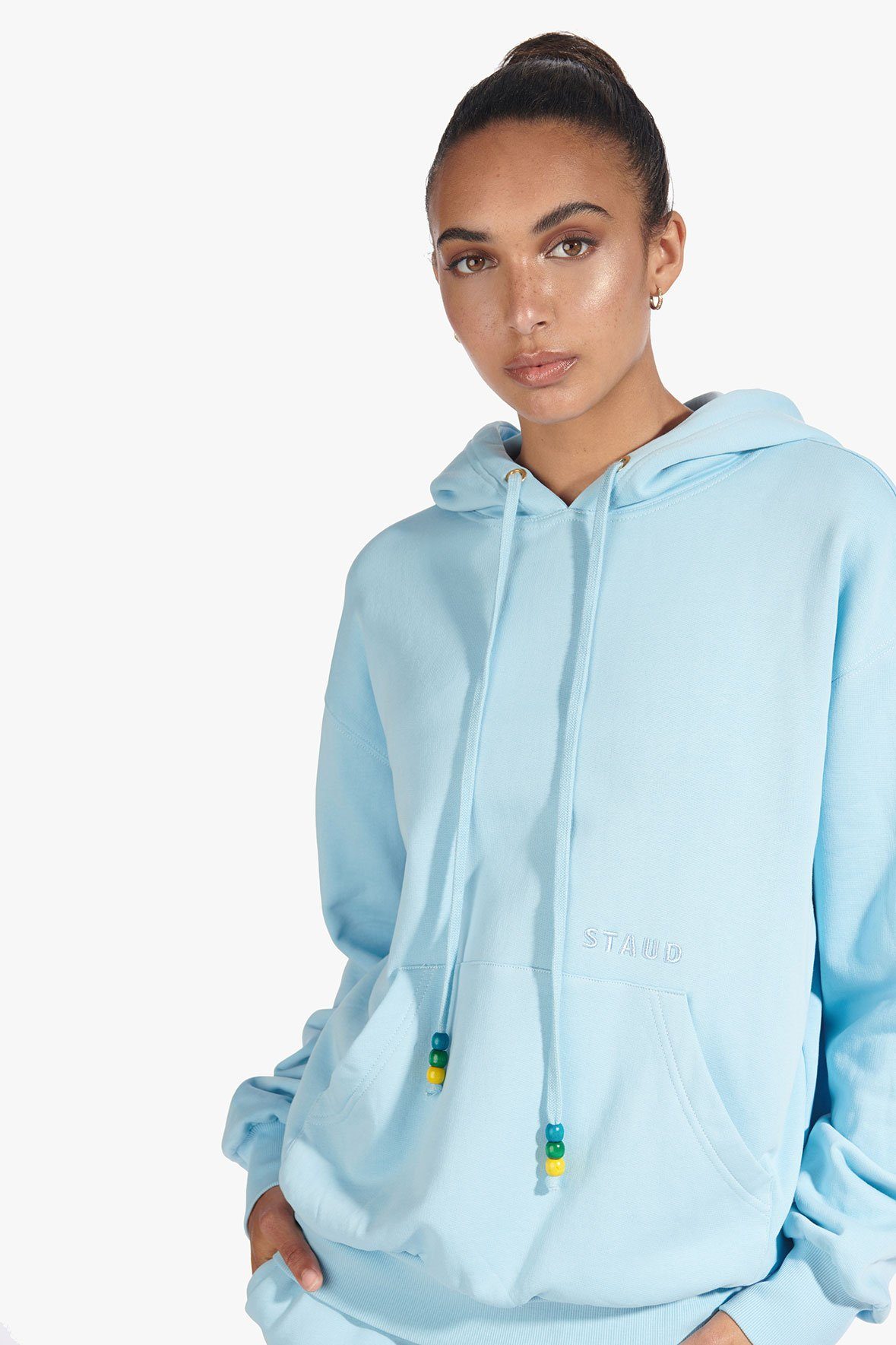 Image HOODED SWEATSHIRT | FRENCH BLUE 3 of 8 and Clicking this image will trigger a zoom pop-up