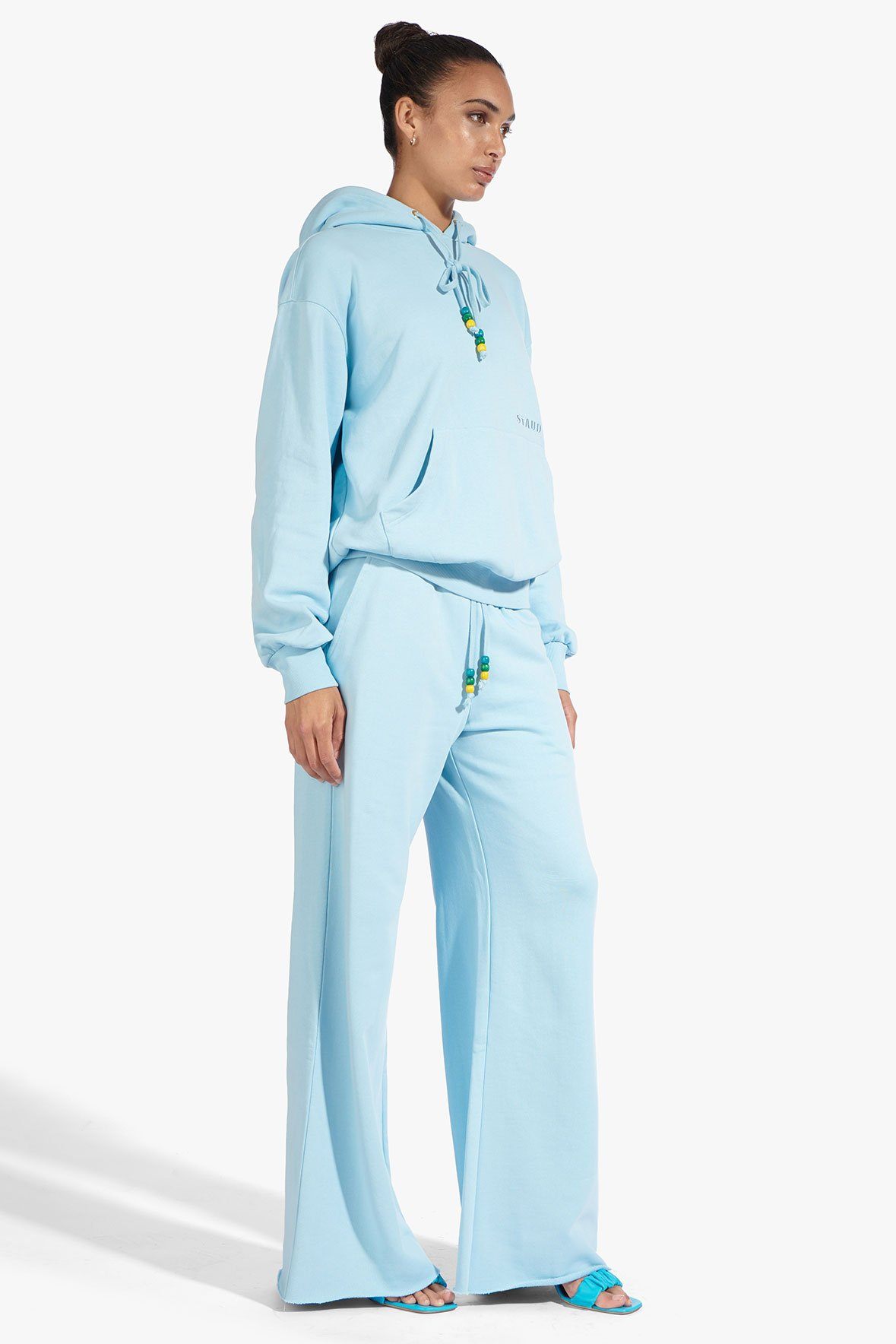 Image WIDE LEG SWEATPANTS | FRENCH BLUE 6 of 7 and Clicking this image will trigger a zoom pop-up