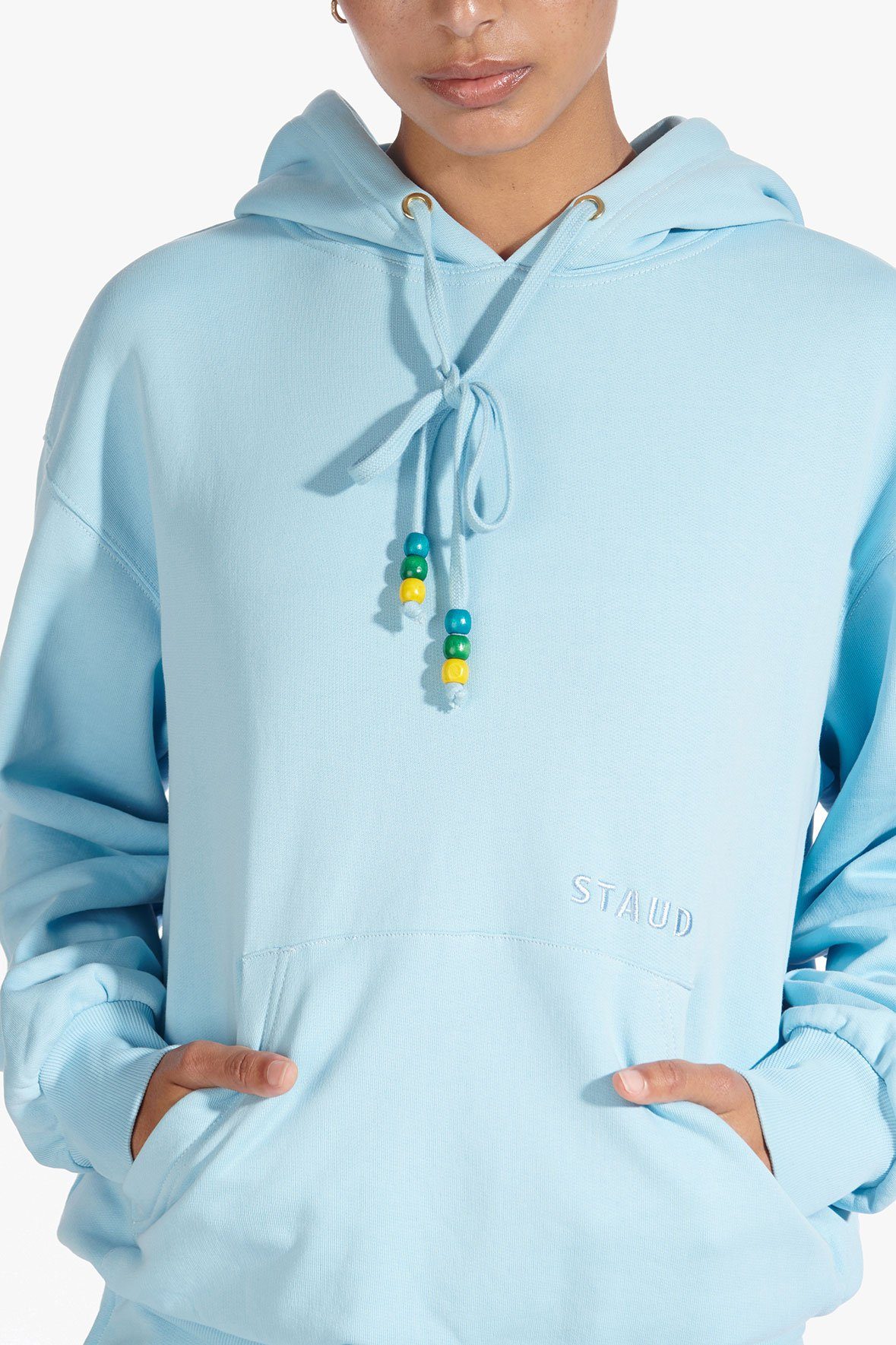 Image HOODED SWEATSHIRT | FRENCH BLUE 6 of 8 and Clicking this image will trigger a zoom pop-up