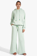 Image WIDE LEG SWEATPANTS | SAGE 1 of 6