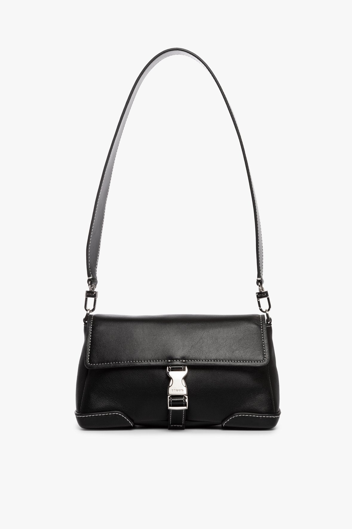 Image IZZY CONVERTIBLE SHOULDER BAG | BLACK 1 of 10 and Clicking this image will trigger a zoom pop-up