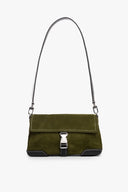 Image IZZY CONVERTIBLE SHOULDER BAG | OLIVE SUEDE 1 of 11