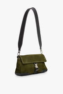 Image IZZY CONVERTIBLE SHOULDER BAG | OLIVE SUEDE 3 of 11