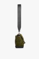 Image IZZY CONVERTIBLE SHOULDER BAG | OLIVE SUEDE 4 of 11