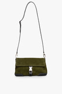 Image IZZY CONVERTIBLE SHOULDER BAG | OLIVE SUEDE 9 of 11