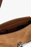 Image IZZY CONVERTIBLE SHOULDER BAG | TAN SUEDE 10 of 10