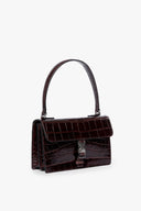 Image JACKIE BUCKLE BAG | MAHOGANY CROC EMBOSSED 3 of 7