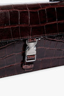 Image JACKIE BUCKLE BAG | MAHOGANY CROC EMBOSSED 6 of 7