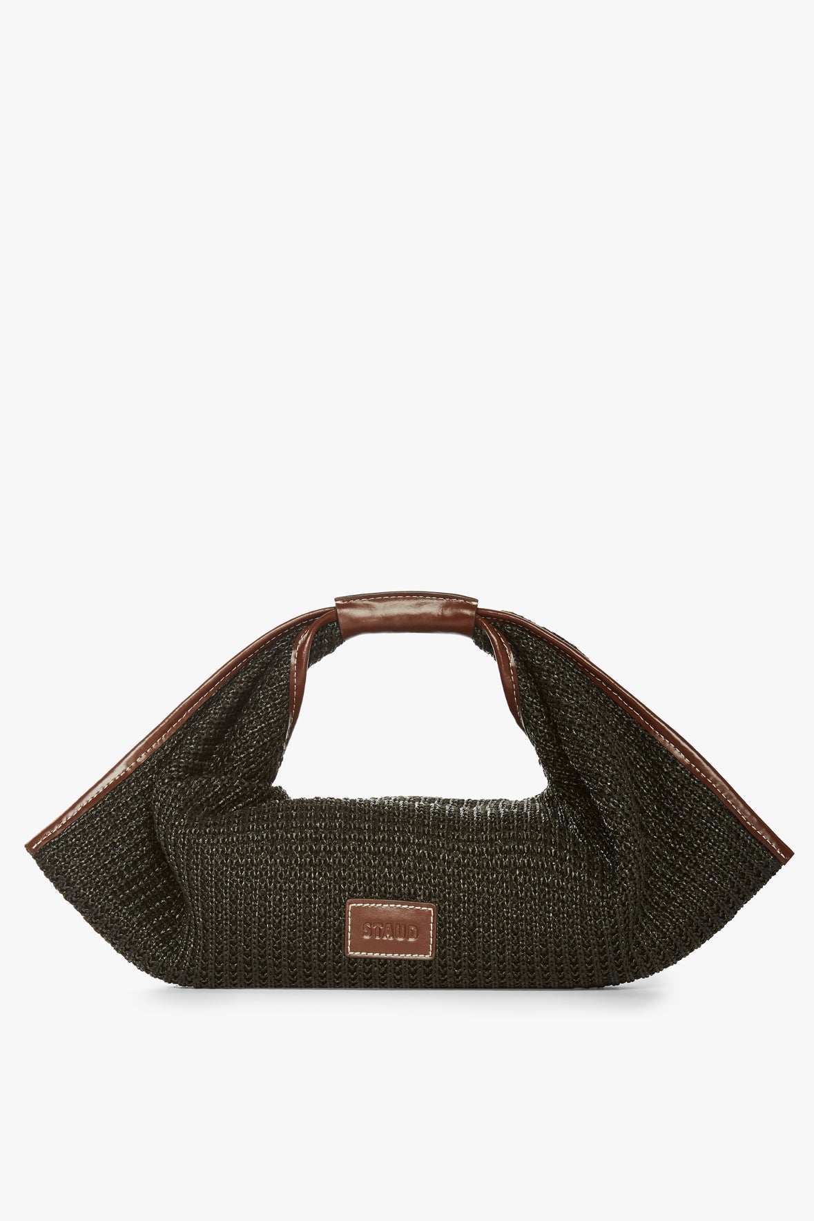 Image JETSON RAFFIA BAG | BLACK MAHOGANY 6 of 8 and Clicking this image will trigger a zoom pop-up