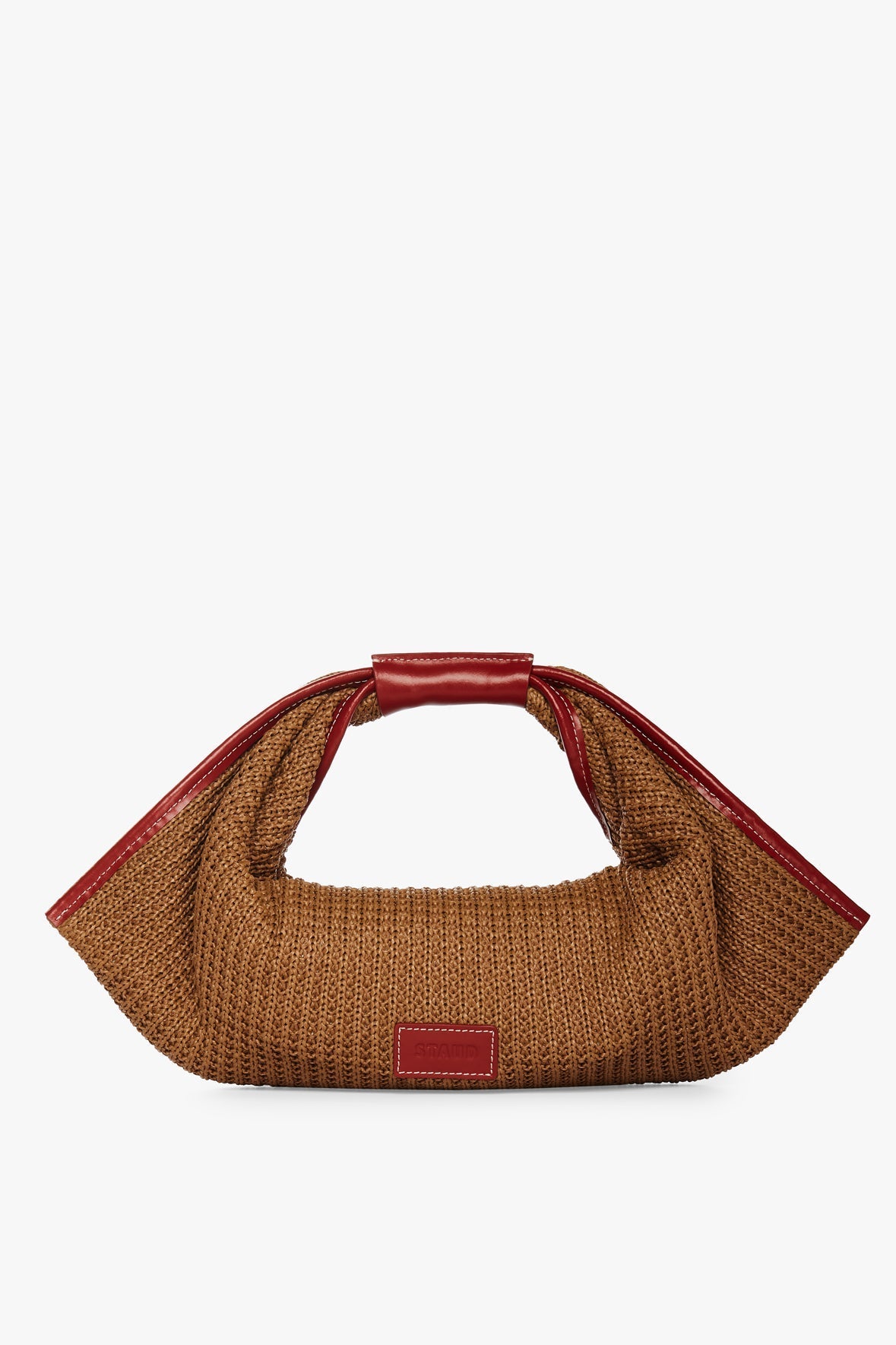 Image JETSON RAFFIA BAG | TAN SCARLET 6 of 8 and Clicking this image will trigger a zoom pop-up