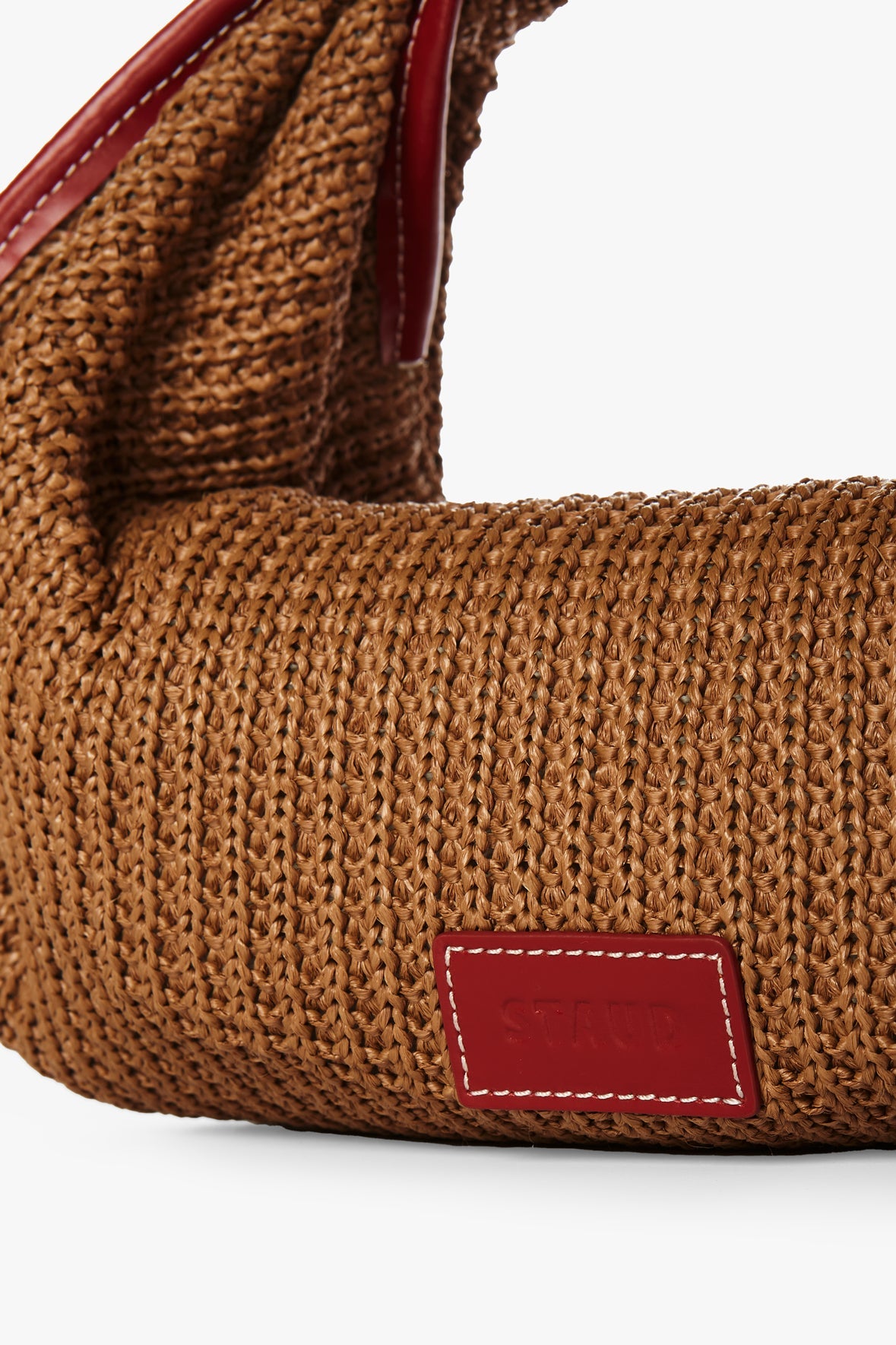 Image JETSON RAFFIA BAG | TAN SCARLET 7 of 8 and Clicking this image will trigger a zoom pop-up