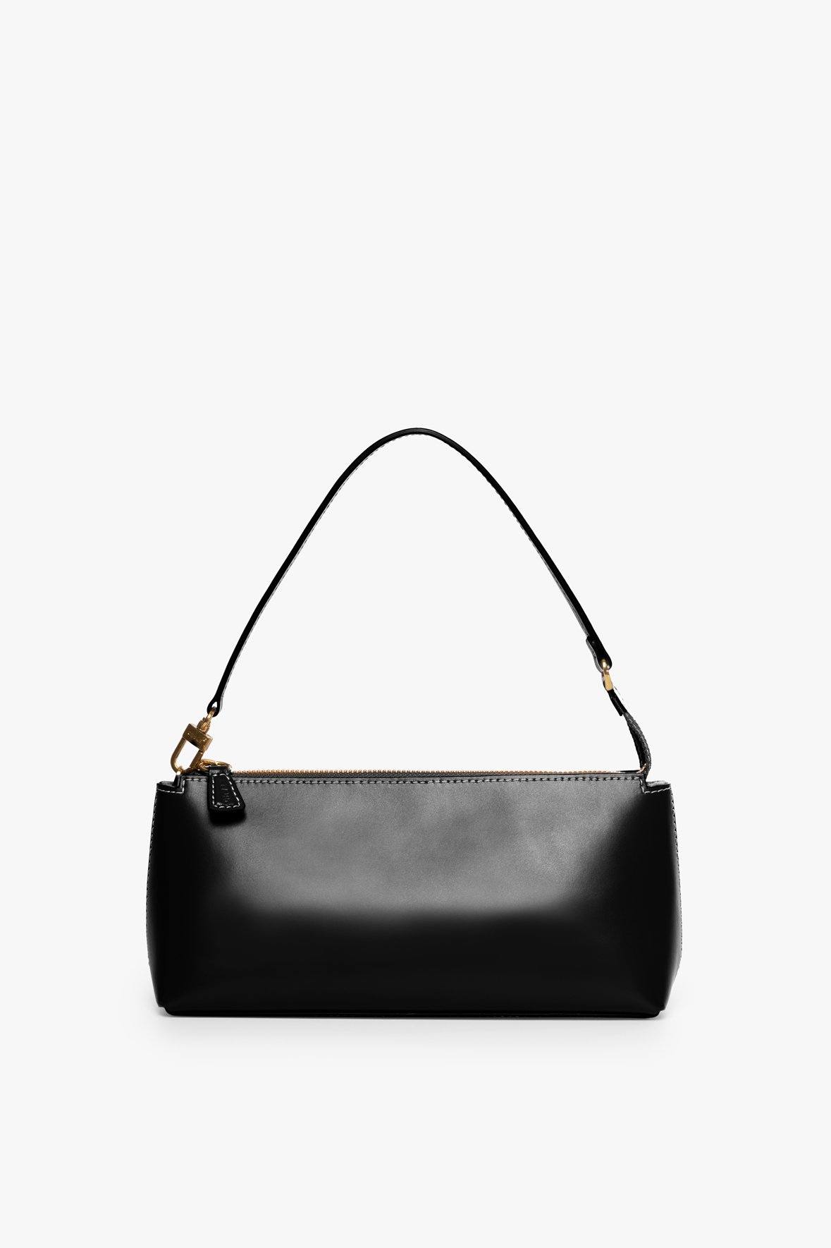 Image KAIA SHOULDER BAG | BLACK 1 of 8 and Clicking this image will trigger a zoom pop-up