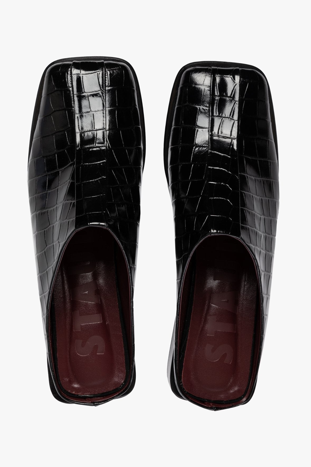 Image KNIGHTSBRIDGE MULE | BLACK CROC EMBOSSED 5 of 6 and Clicking this image will trigger a zoom pop-up