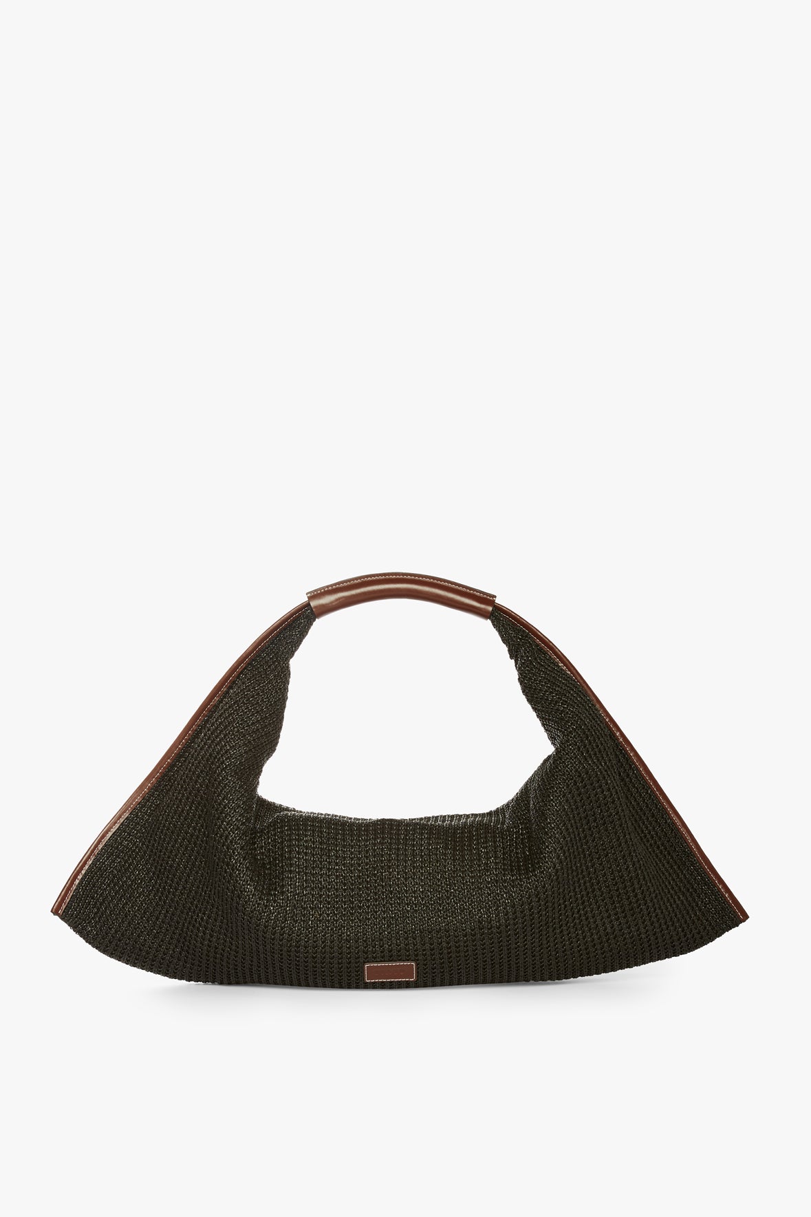 Image LARGE JETSON RAFFIA TOTE | BLACK MAHOGANY 5 of 7 and Clicking this image will trigger a zoom pop-up