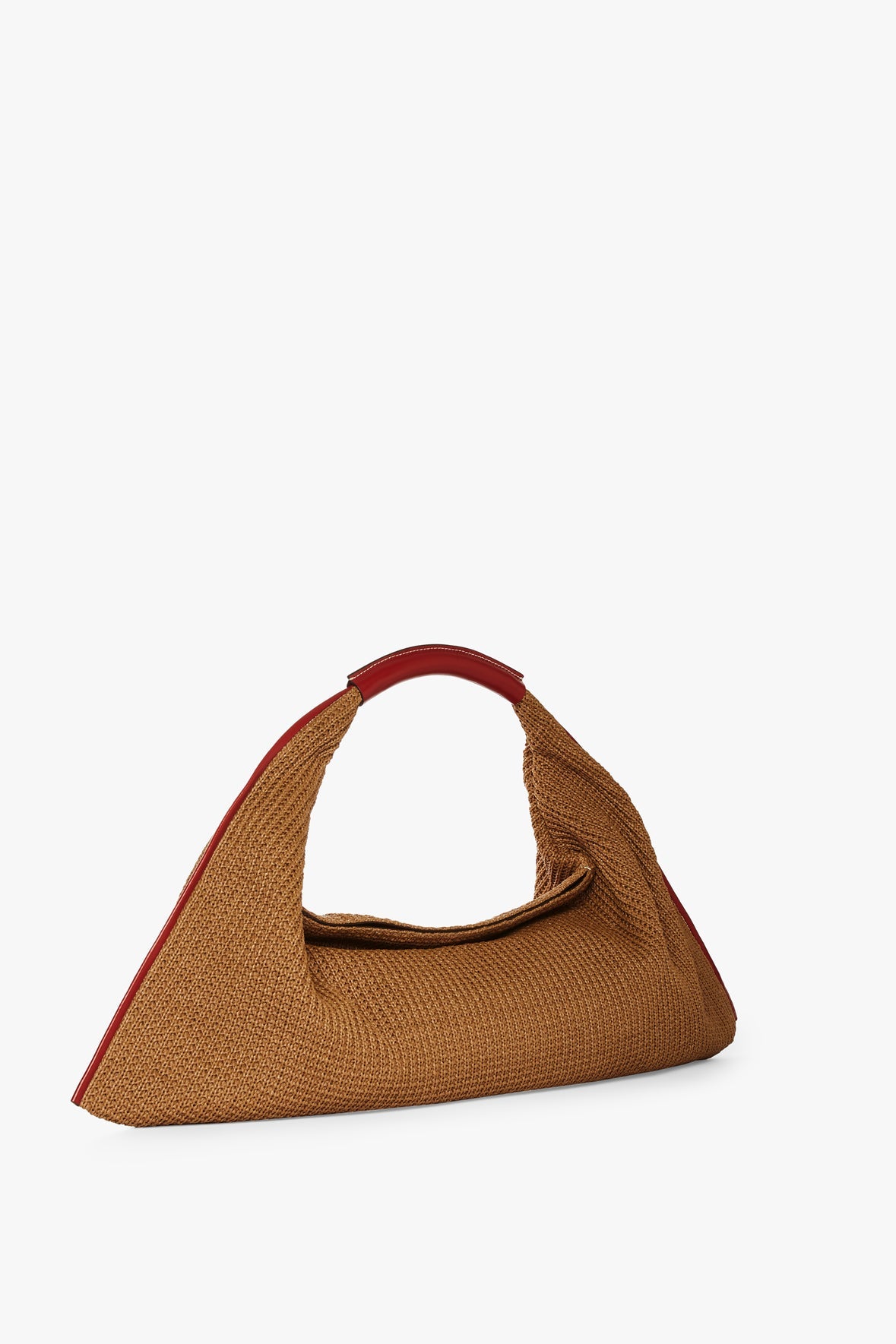 Image LARGE JETSON RAFFIA TOTE | TAN SCARLET 4 of 7 and Clicking this image will trigger a zoom pop-up