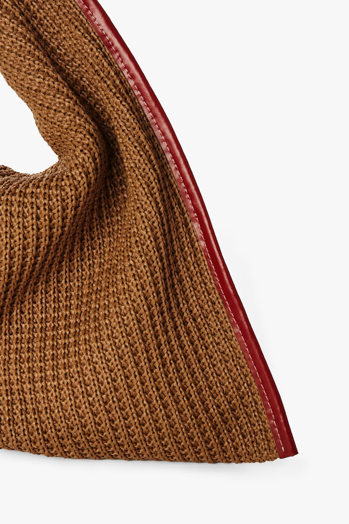 Image LARGE JETSON RAFFIA TOTE | TAN SCARLET 3 of 7 and Clicking this image will trigger a zoom pop-up