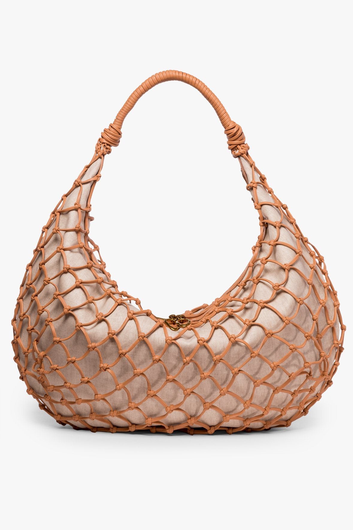 Image LARGE LUNA BAG | TAWNY VEGAN LEATHER 1 of 8 and Clicking this image will trigger a zoom pop-up