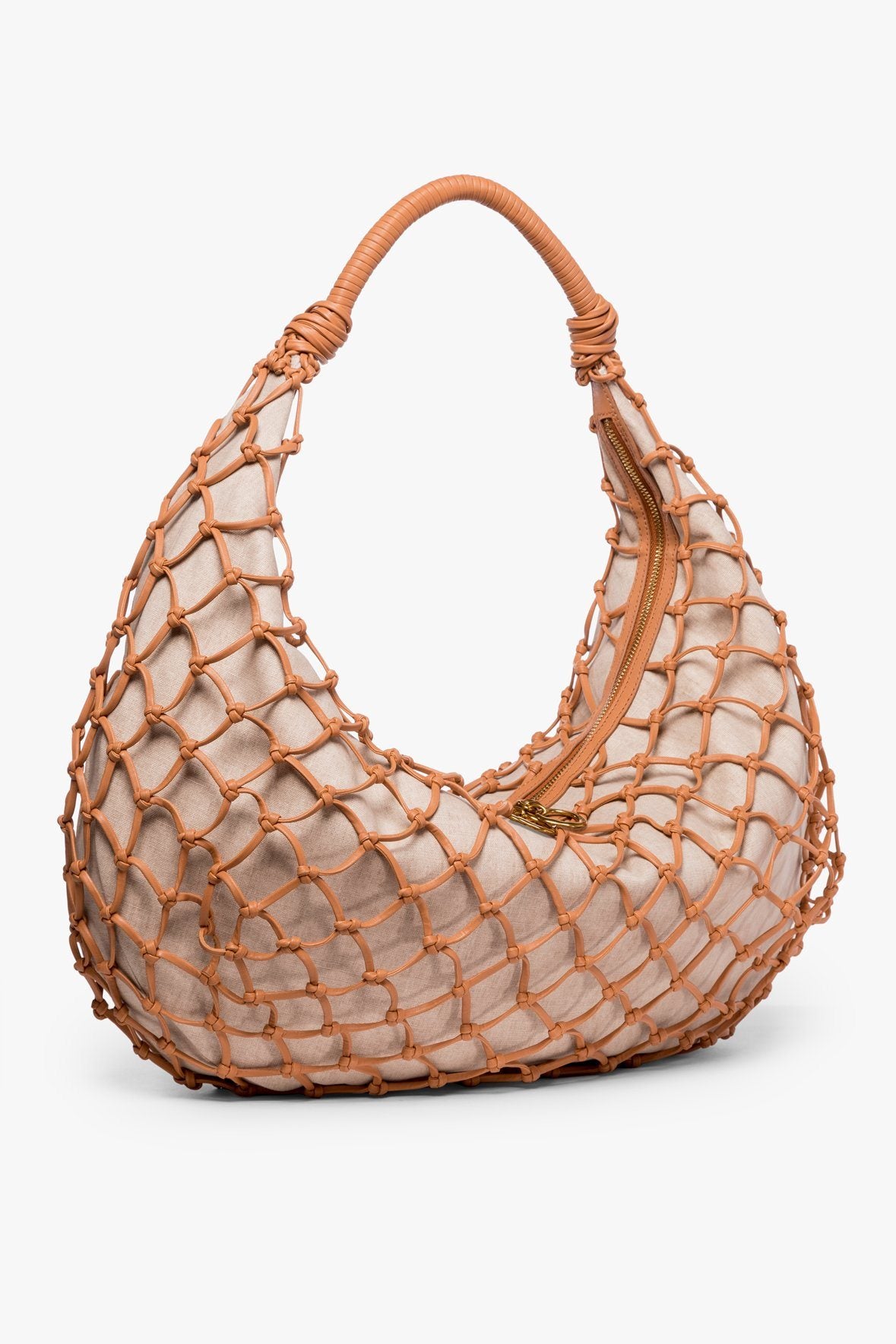 Image LARGE LUNA BAG | TAWNY VEGAN LEATHER 3 of 8 and Clicking this image will trigger a zoom pop-up