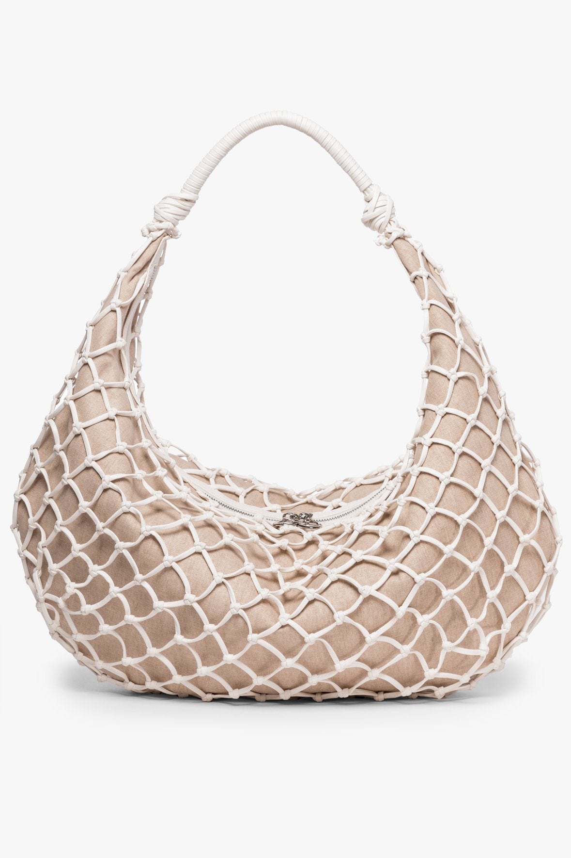 Image LARGE LUNA BAG | FRESH WHITE VEGAN LEATHER 1 of 8 and Clicking this image will trigger a zoom pop-up