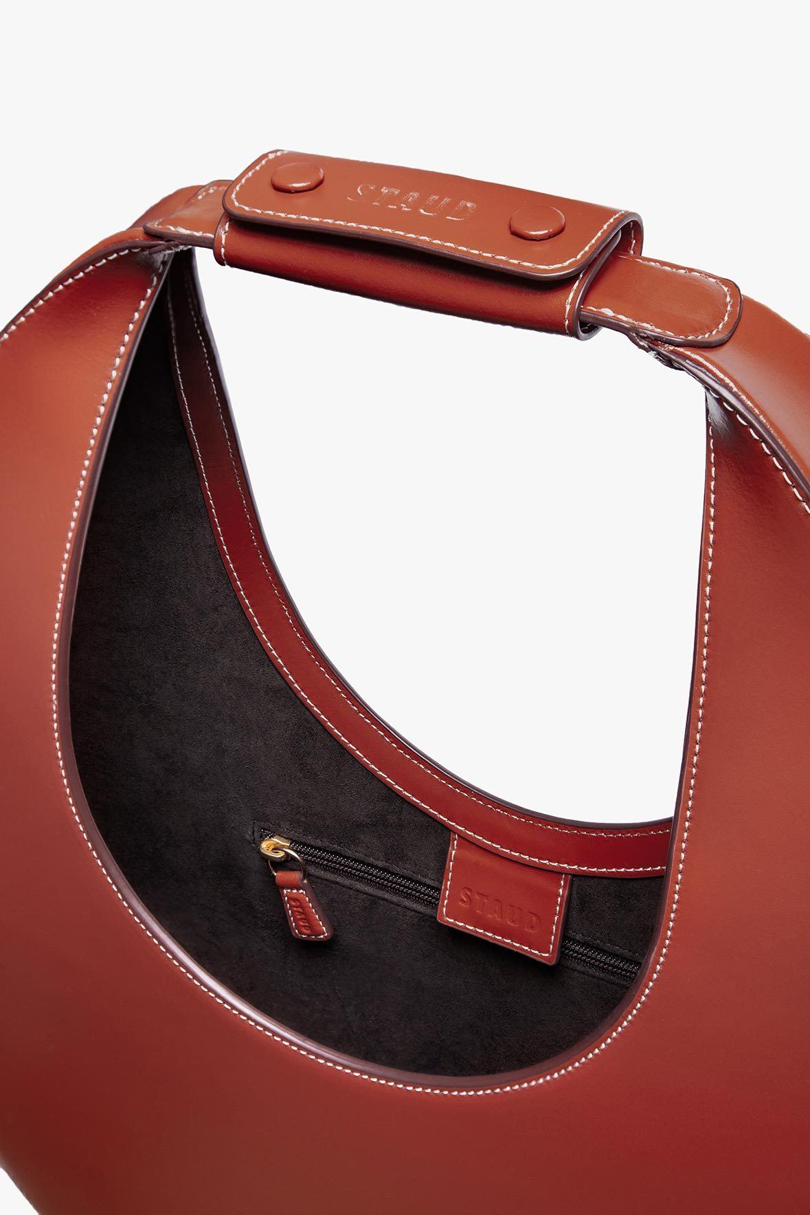 Image LARGE MOON BAG | COGNAC 5 of 7 and Clicking this image will trigger a zoom pop-up